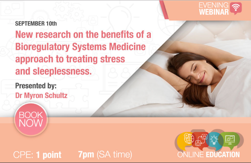 WEBINAR: BRsM approach to treating stress and sleeplessness